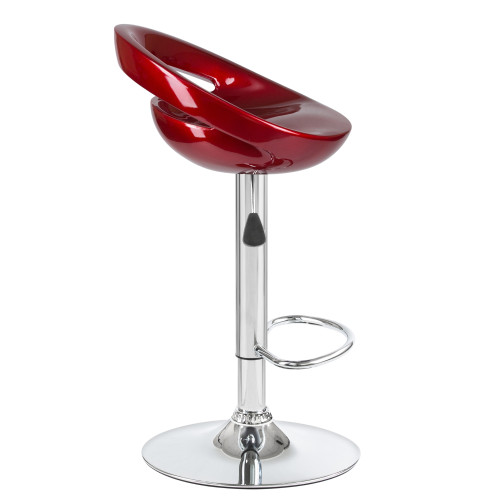 Стул барный DOBRIN DISCO (бордовый металлик)