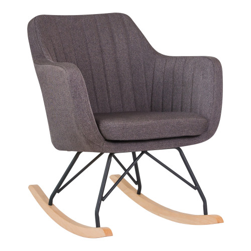 Кресло-качалка DOBRIN KIARA (серая ткань (LAR-106D-26))