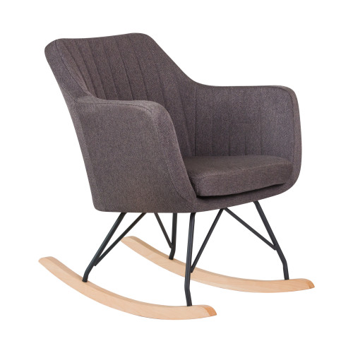 Кресло-качалка DOBRIN KIARA (серая ткань (LAR-106D-26))