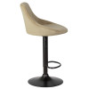 Стул барный DOBRIN LOGAN BLACK (мокко велюр (MJ9-9))
