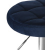 5008-LM BRUNO, цвет сиденья синий велюр (MJ9-117), цвет основания хром