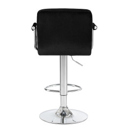 5011-LM KRUGER ARM, цвет сиденья черный велюр (MJ9-101), цвет основания хромированная сталь