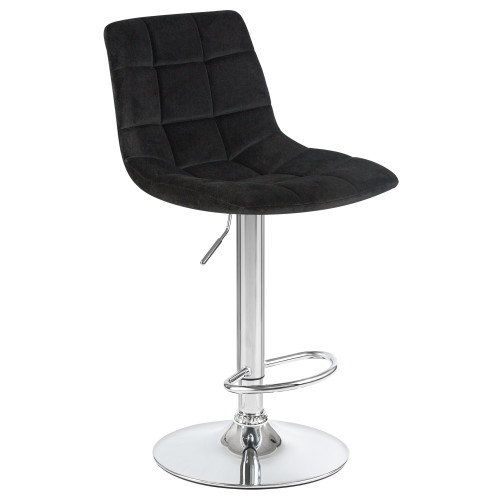 5017-LM TAILOR, цвет сиденья черный велюр (MJ9-101), цвет основания хром