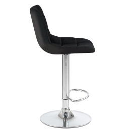 5017-LM TAILOR, цвет сиденья черный велюр (MJ9-101), цвет основания хром