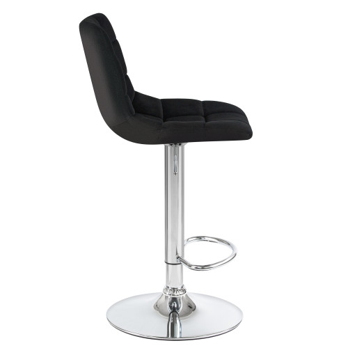 5017-LM TAILOR, цвет сиденья черный велюр (MJ9-101), цвет основания хром