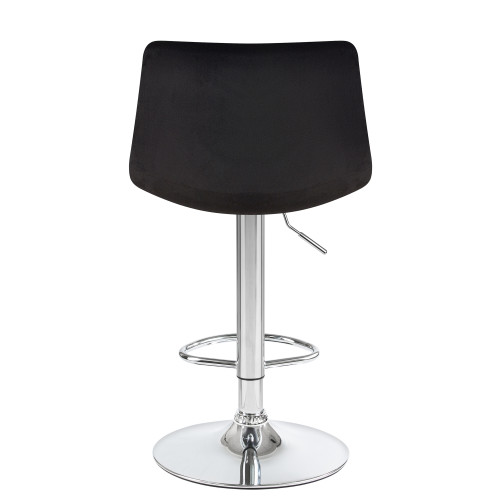 5017-LM TAILOR, цвет сиденья черный велюр (MJ9-101), цвет основания хром