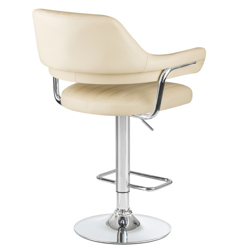 5019-LM CHARLY, цвет сиденья кремовый, цвет основания хром