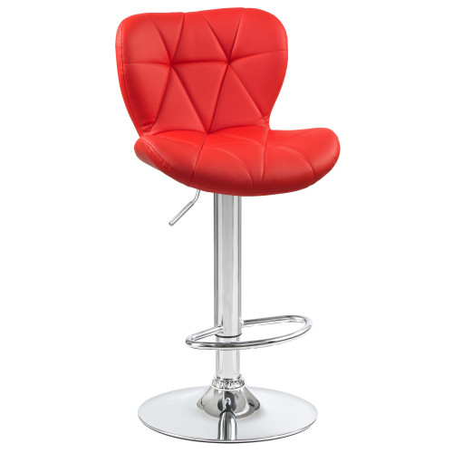 5022-LM BARNY, цвет сиденья красный, цвет основания хром