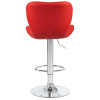 5022-LM BARNY, цвет сиденья красный, цвет основания хром