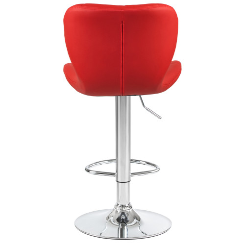5022-LM BARNY, цвет сиденья красный, цвет основания хром
