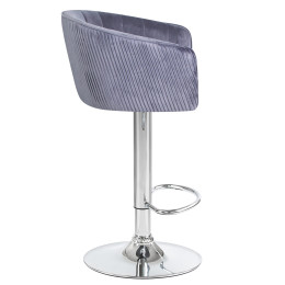 Стул барный DOBRIN DARCY (серый велюр (1922-19))