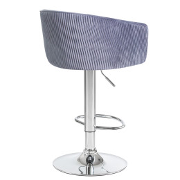 Стул барный DOBRIN DARCY (серый велюр (1922-19))