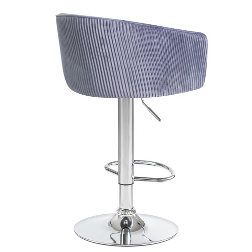 Стул барный DOBRIN DARCY (серый велюр (1922-19))