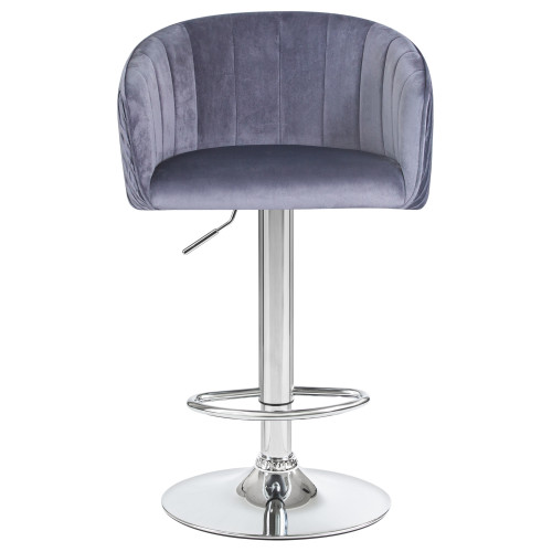 Стул барный DOBRIN DARCY (серый велюр (1922-19))