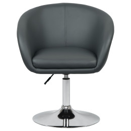 8600-LM, цвет сиденья серый, цвет основания хром