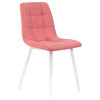 Стул обеденный DOBRIN ALEX (белые ножки, розовая ткань (UF860-05B))