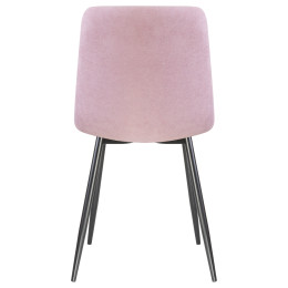 Стул обеденный DOBRIN ALEX (черные матовые ножки, сиреневая ткань (UF860-04B))