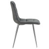 Стул обеденный DOBRIN ALEX (хром ножки, темно-серый велюр (V108-91))