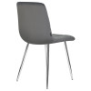 Стул обеденный DOBRIN ALEX (хром ножки, темно-серый велюр (V108-91))