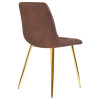 7094-LML ALEX, цвет сиденья коричневая микрофибра (PK-03), цвет основания золото
