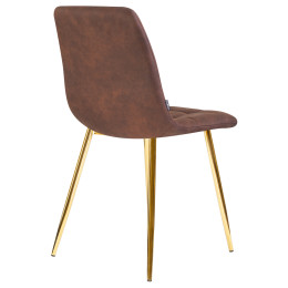 7094-LML ALEX, цвет сиденья коричневая микрофибра (PK-03), цвет основания золото