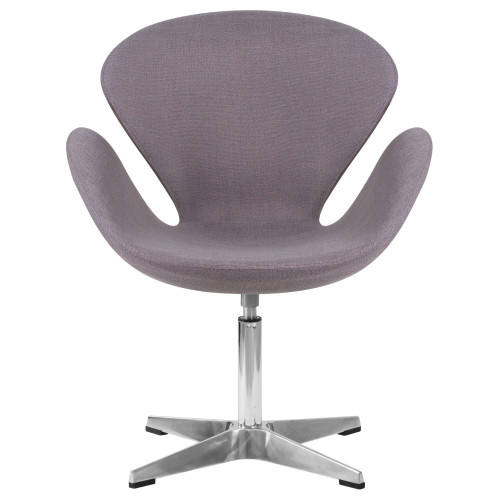 Кресло дизайнерское DOBRIN SWAN (серая ткань IF11)