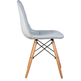 301-LMZL BENNET, цвет сиденья пудрово-голубой велюр (HLR-15), цвет основания светлый бук