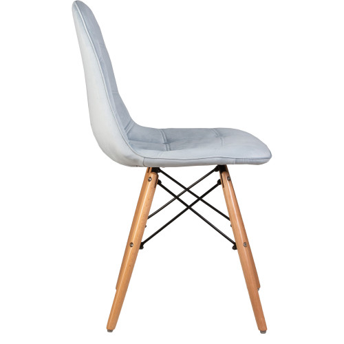 301-LMZL BENNET, цвет сиденья пудрово-голубой велюр (HLR-15), цвет основания светлый бук