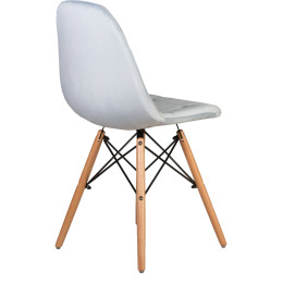 301-LMZL BENNET, цвет сиденья пудрово-голубой велюр (HLR-15), цвет основания светлый бук