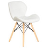 Стул обеденный DOBRIN BUTTERFLY (ножки светлый бук, цвет сиденья белый)