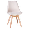 Стул обеденный LMZL-PP635-1 (ножки светлый бук, цвет сиденья кремовый)