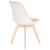Стул обеденный LMZL-PP635-1 (ножки светлый бук, цвет сиденья кремовый)