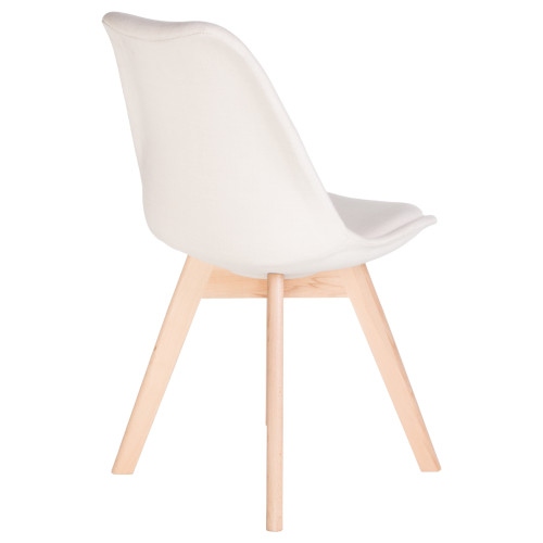 Стул обеденный LMZL-PP635-1 (ножки светлый бук, цвет сиденья кремовый)