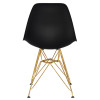 Стул обеденный DOBRIN DSR (ножки золотые, цвет чёрный (B-03))