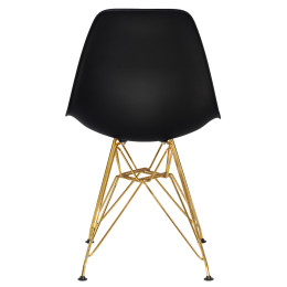 Стул обеденный DOBRIN DSR (ножки золотые, цвет чёрный (B-03))