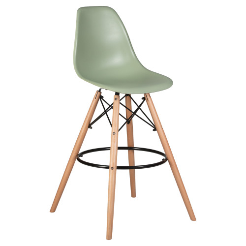 638GPP-LMZL DSW BAR, цвет сиденья мятный (NX-G-09), цвет основания светлый бук