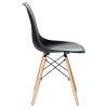Стул обеденный DOBRIN DSW (ножки светлый бук, цвет чёрный (B-03))