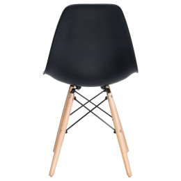 Стул обеденный DOBRIN DSW (ножки светлый бук, цвет чёрный (B-03))