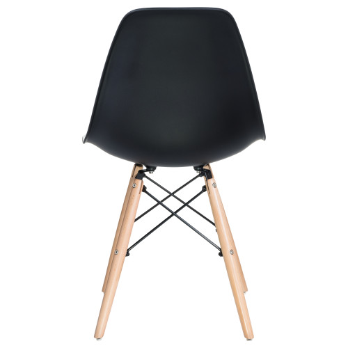Стул обеденный DOBRIN DSW (ножки светлый бук, цвет чёрный (B-03))