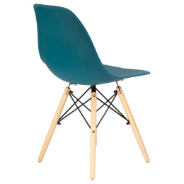 Стул обеденный DOBRIN DSW (ножки светлый бук, цвет морской волны (G-05))