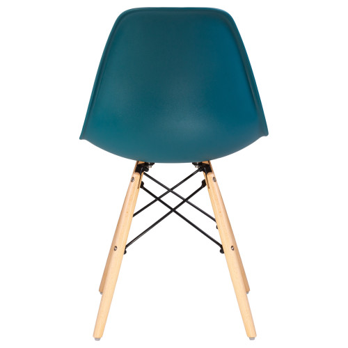 Стул обеденный DOBRIN DSW (ножки светлый бук, цвет морской волны (G-05))