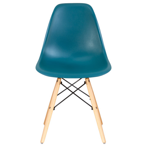 Стул обеденный DOBRIN DSW (ножки светлый бук, цвет морской волны (G-05))