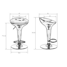 Стул барный DOBRIN BOMBA (розовый)