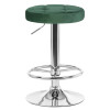 5008-LM BRUNO, цвет сиденья зеленый велюр (MJ9-88), цвет основания хром