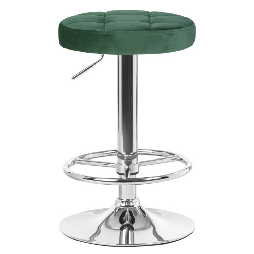 5008-LM BRUNO, цвет сиденья зеленый велюр (MJ9-88), цвет основания хром