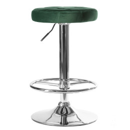 5008-LM BRUNO, цвет сиденья зеленый велюр (MJ9-88), цвет основания хром