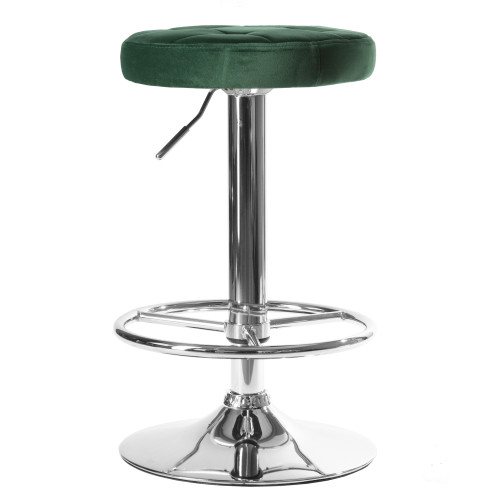 5008-LM BRUNO, цвет сиденья зеленый велюр (MJ9-88), цвет основания хром