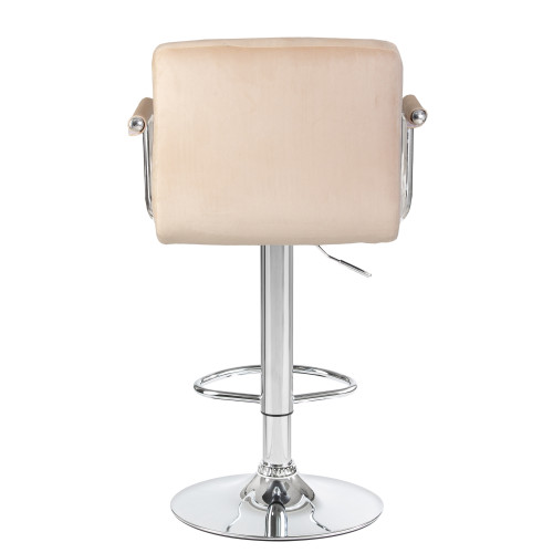 5011-LM KRUGER ARM, цвет сиденья бежевый велюр (MJ9-10), цвет основания хромированная сталь