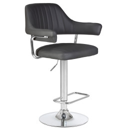 5019-LM CHARLY, цвет сиденья серый, цвет основания хром