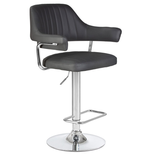 5019-LM CHARLY, цвет сиденья серый, цвет основания хром